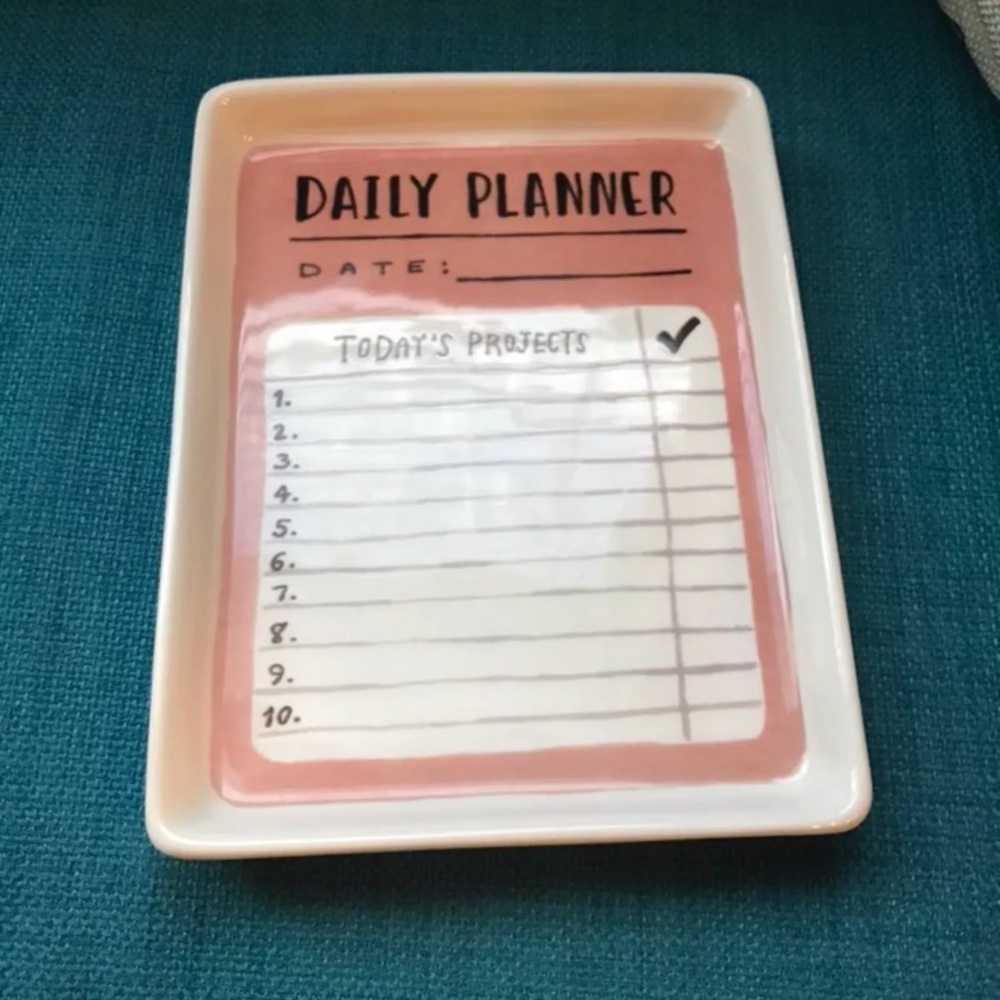 Rae Dunn / Magenta daily planner.